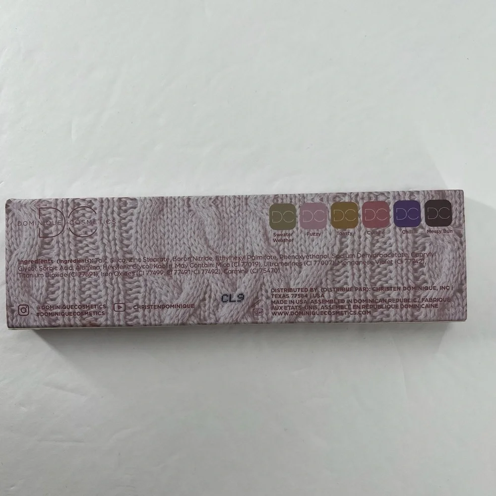 Make Up Dominique Cosmetics Eye Shadow Palette New